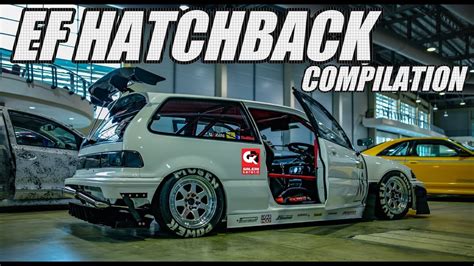 Honda Civic EF Hatchback Compilation at Borneo Kustom Show - YouTube