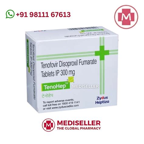 Tenohep (Tenofovir Disoproxil Fumarate 300mg Tablets ), For Hepatitis B Virus Infection ...