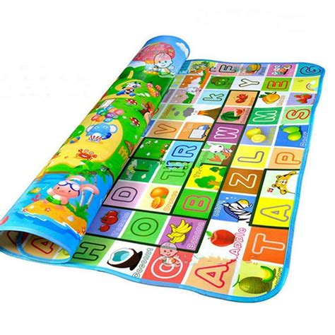 Sunisery Foldable Baby Animal Alphabet Play Mat Double Sided Soft Foam ...