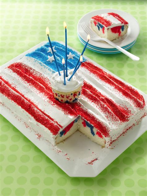 Sparkling Fourth of July Cake | Recipe | 4th of july cake, Fourth of july cakes, Patriotic desserts