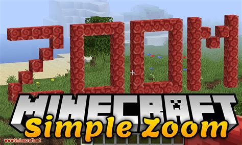 SimpleZoom Mod 1.16.5/1.15.2 (Zoom in Your Screen) - 9Minecraft.Net