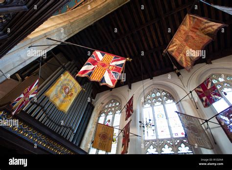 The interior of St Mary's Church, Angel Hill, Bury St Edmunds, England ...