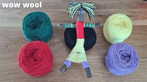 Wow Wool - Awesome Crafts Ideas with Woolen - Make Cute Stick People ...