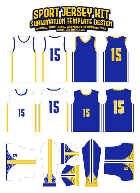 Golden States Warriors Jersey Design Sportswear Pattern Template ...