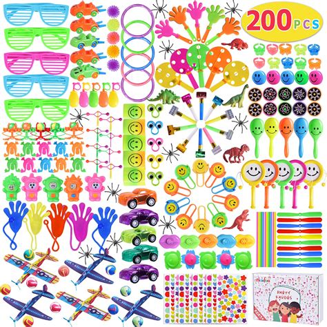 Max Fun 200pcs Party Toys Assortment Party Favors for Kids Birthday Carnival Prizes Box Goodie ...