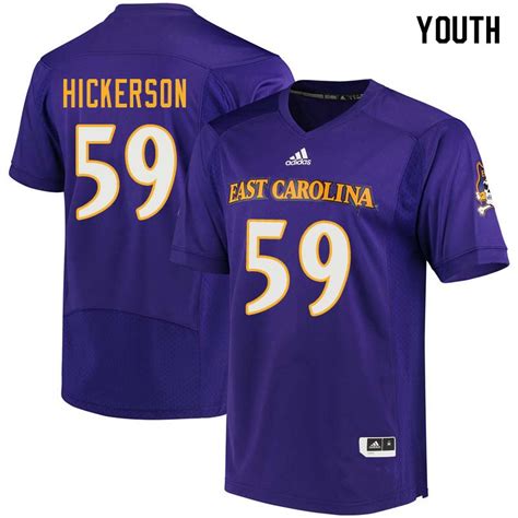 Youth #59 Chandon Hickerson East Carolina Pirates College Football ...