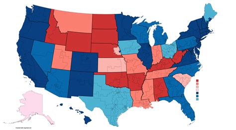 2020 Election if 10% More Democratic : MapPorn