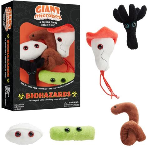 Biohazards 5 pc Plush Giant Microbes Gift Box - Educational Toys Planet