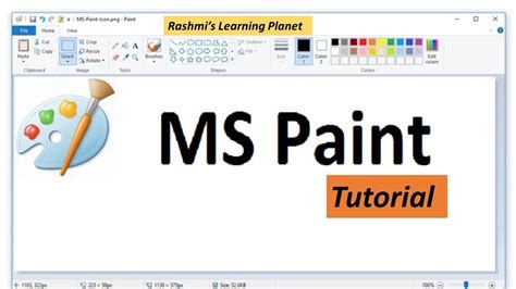 Tutorial of MS Paint | Microsoft word lessons, Paint program, Computer basic