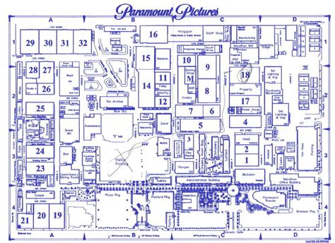 Paramount Studios Map