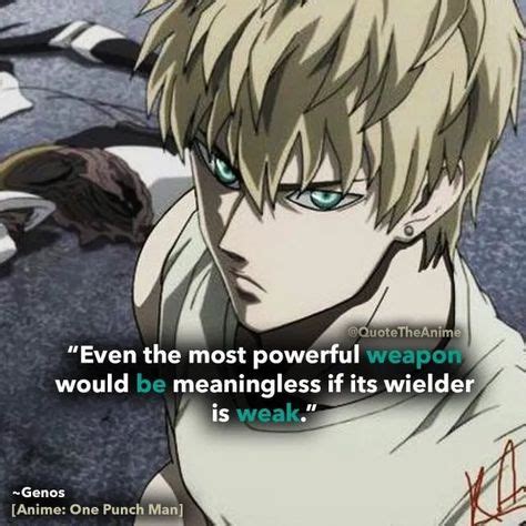 7+ Powerful Genos Quotes - One Punch Man (HQ Images) | One punch man anime, One punch man, One punch