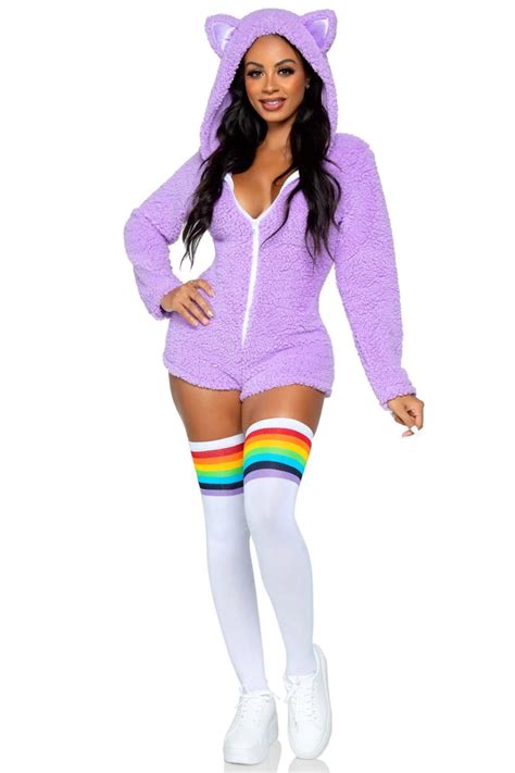 Cuddle Kitty Costume, Purple Cat Costume – 3wishes.com