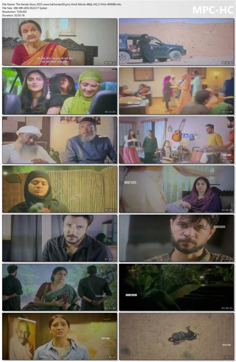 The Kerala Story 2023 Hindi Movie 480p HQ S-Print 406MB | Moviespapa