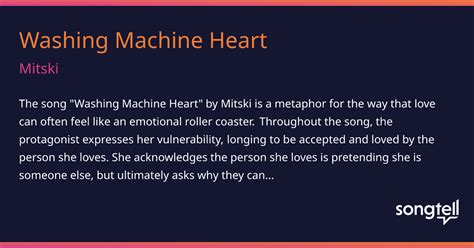 Meaning of Washing Machine Heart by Mitski