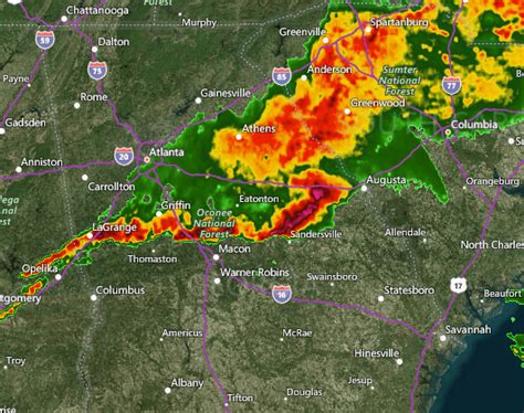 Reports: Damaging storms hit Jacksonville, Alabama, as severe weather threat shifts into Georgia ...