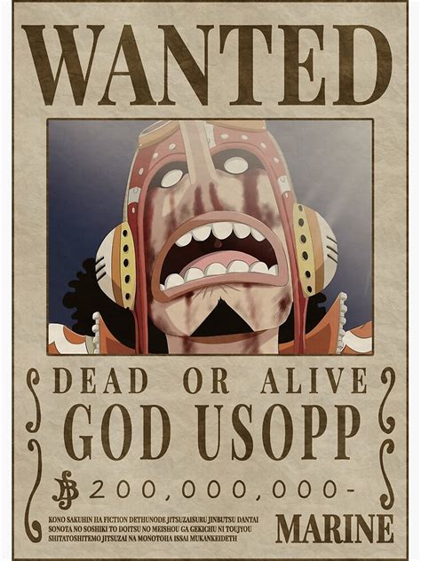 One Piece Bounty Poster Template