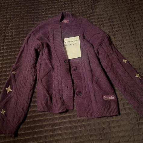 Taylor Swift Speak Now cardigan. Dark purple with... - Depop