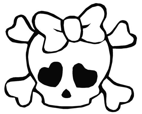 skull drawing easy cute - Virulent Ejournal Photo Galery