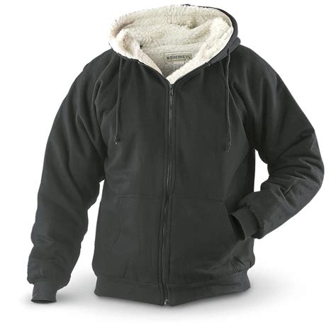 Wilderness Sherpa - lined Fleece Zip Hoodie - 155157, Sweatshirts & Hoodies at Sportsman's Guide