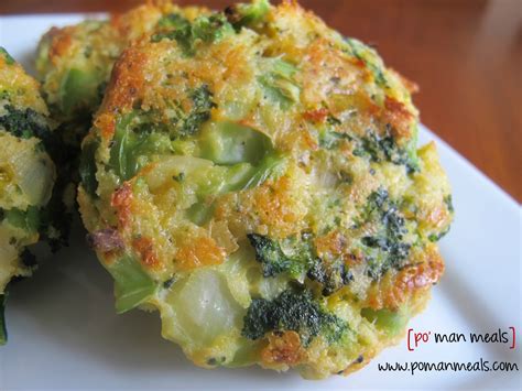 Foodista | Recipes, Cooking Tips, and Food News | Cheesy Roasted Broccoli Patties