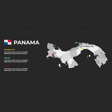 Panama infographics Map editable PPT & Keynote