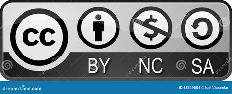 Creative commons by NC SA stock illustration. Illustration of legal - 13329504