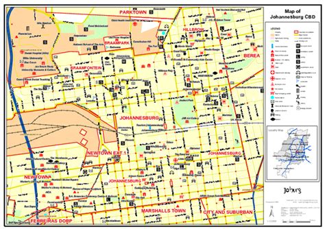 Map Johannesburg Cape Town