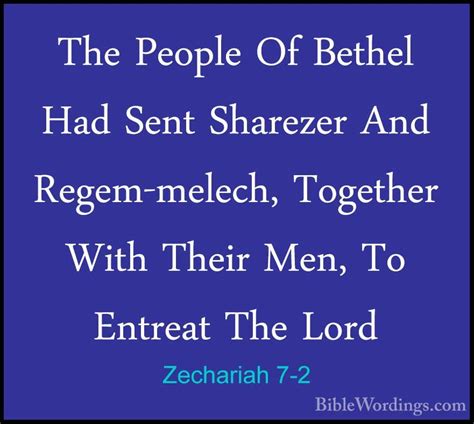 Zechariah 7 - Holy Bible English - BibleWordings.com