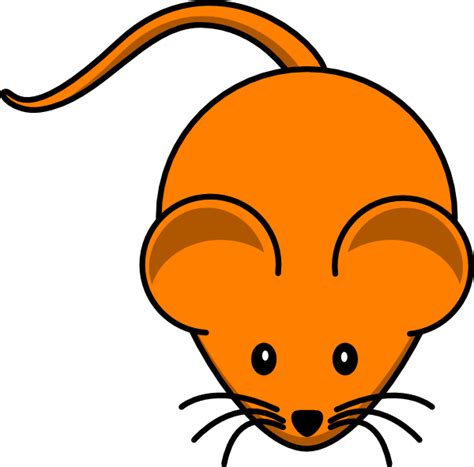 Orange Mouse Clip Art at Clker.com - vector clip art online, royalty ...