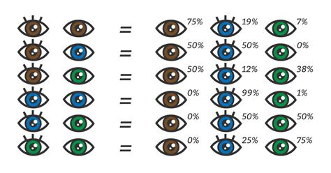 Eye color chart, Eye color change, Baby eye color chart