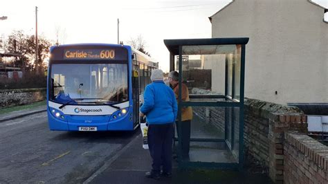 Stagecoach 600 service to Carlisle stops... © Luke Shaw cc-by-sa/2.0 ...