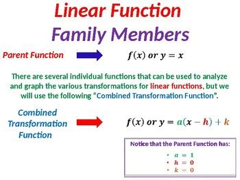 Linear Function Transformations by Priceless Math | TPT