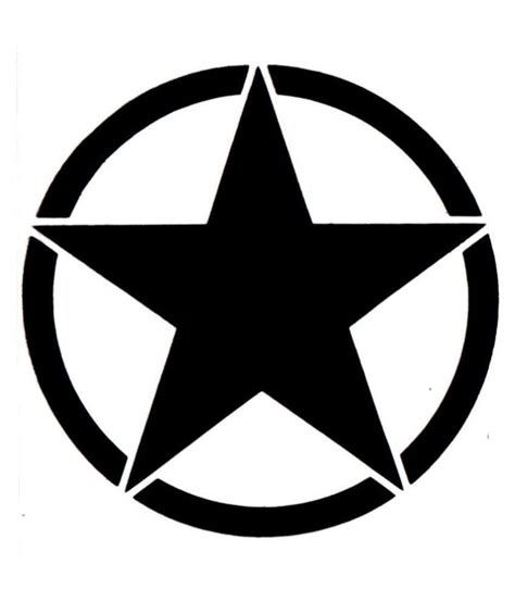 Black Star with Circle around Logo - LogoDix