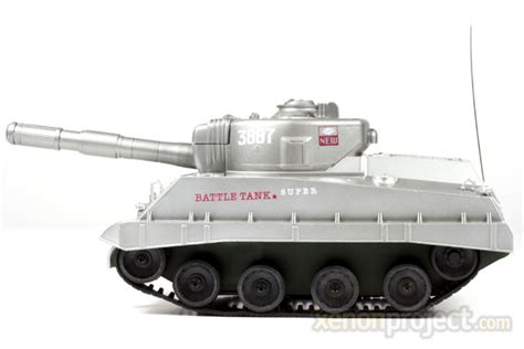 Mini RC Battle Tank B, Silver