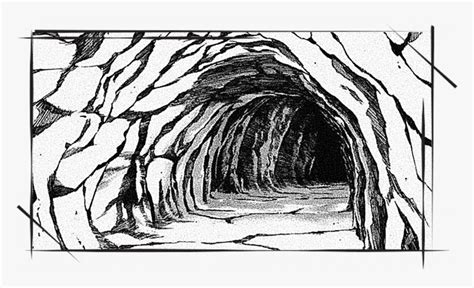 Plato’s Forms - Cave Entrance Cave Sketch, HD Png Download is free transparent png image. To ...
