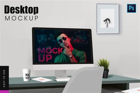 Desktop Mockup | Creative Photoshop Templates ~ Creative Market