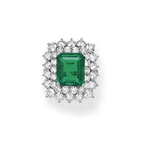 AN EMERALD AND DIAMOND RING, BY TIFFANY & CO. | Christie's