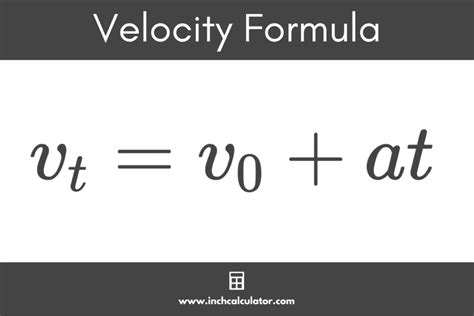 Velocity Calculator - Inch Calculator