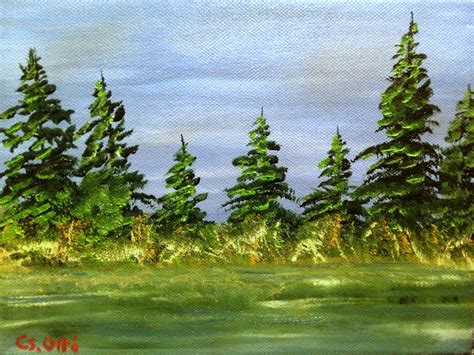 How To Paint Pine Trees Acrylic at Carol Castillo blog