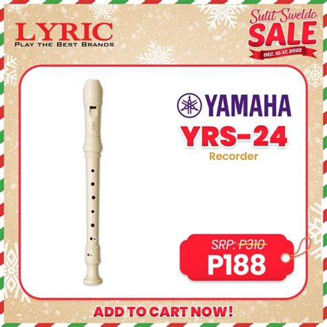 Yamaha YRS-24B Soprano Recorder | Lazada PH