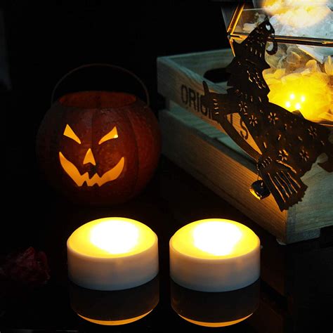 Halloween LED Pumpkin Lights Battery Operated - White Pumpkin Lights ...