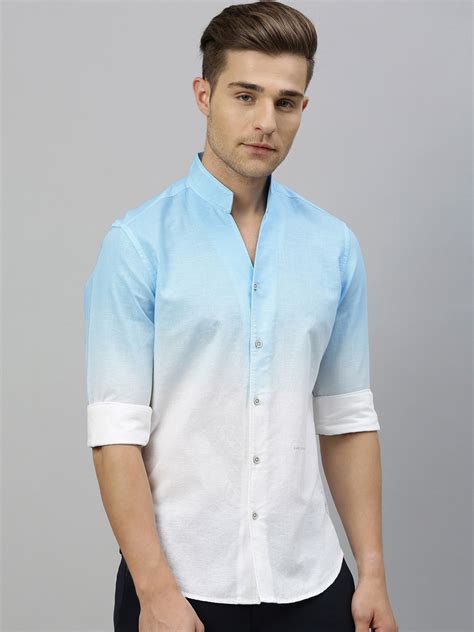 Buy RARE RABBIT Men Dip Regular Fit Ombre Effect Shirt - Shirts for Men 12074720 | Myntra