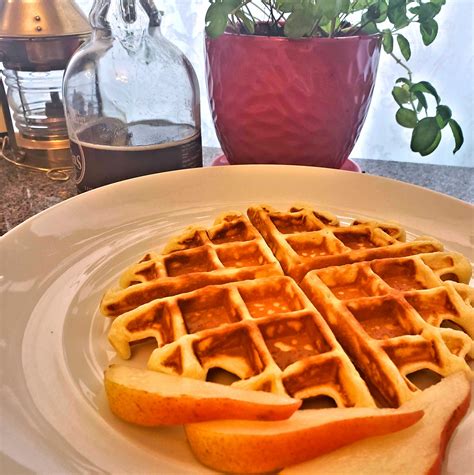 Sour Cream Belgian Waffles - Evelyn Chartres