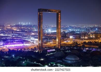 Iconic Dubai Frame Illuminated Evening Dubai Stock Photo 2227427321 | Shutterstock