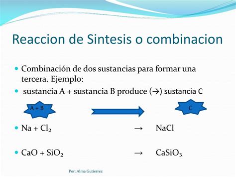 PPT - REACCIONES QUIMICAS SENCILLAS PowerPoint Presentation, free download - ID:3439671