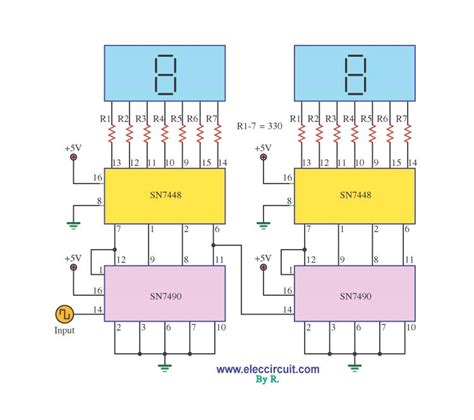 Circuit Diagram Of 2 Digit Digital Counter