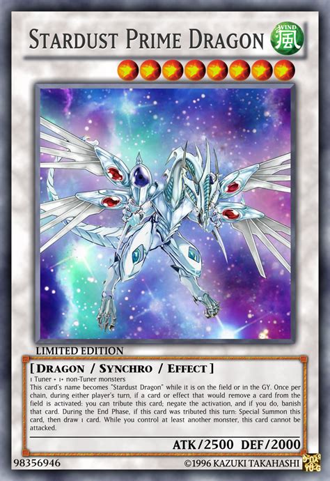 Stardust Prime Dragon by Dino-master on DeviantArt | Custom yugioh ...