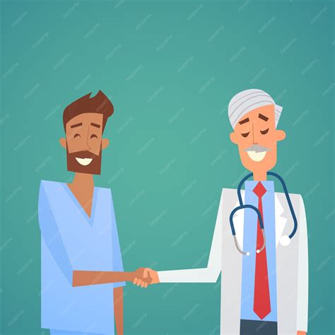 Premium Vector | Group medial doctors hand shake team clinics hospital
