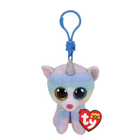 Ty Beanie Boo Heather the Unicorn Cat Keyring Clip | Claire's