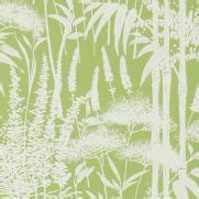 Poiteau Green Wallpaper | Bathroom Wallpaper